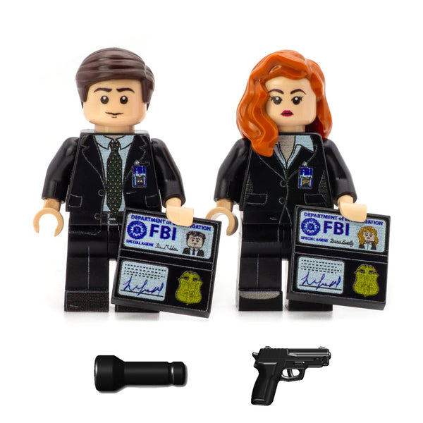 The X-Files Mulder & Scully Lego Minifigures