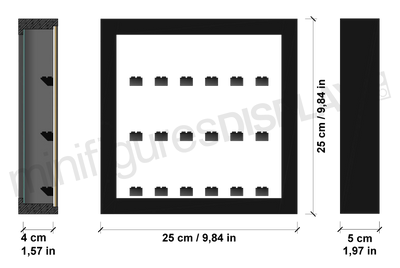 Display Frame for Back to the Future Time Machine Minifigures - LEGO 10300  DeLorean – Display Frames for Lego Minifigures