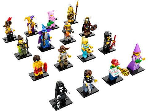 Series 12 Complete Collection 16 LEGO Minifigures 71007 – Display