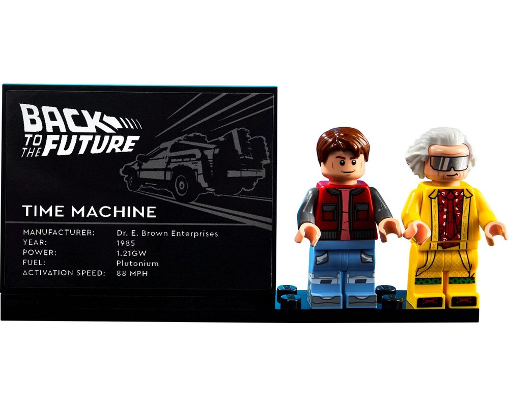 Display Frame for Back to the Future Time Machine Minifigures