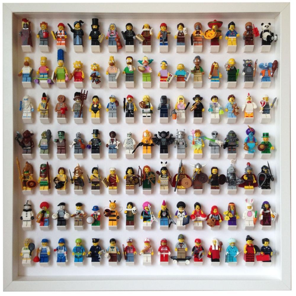 Lego Minifigures Display Frame White Large for Lego Minifigures (Outlet)