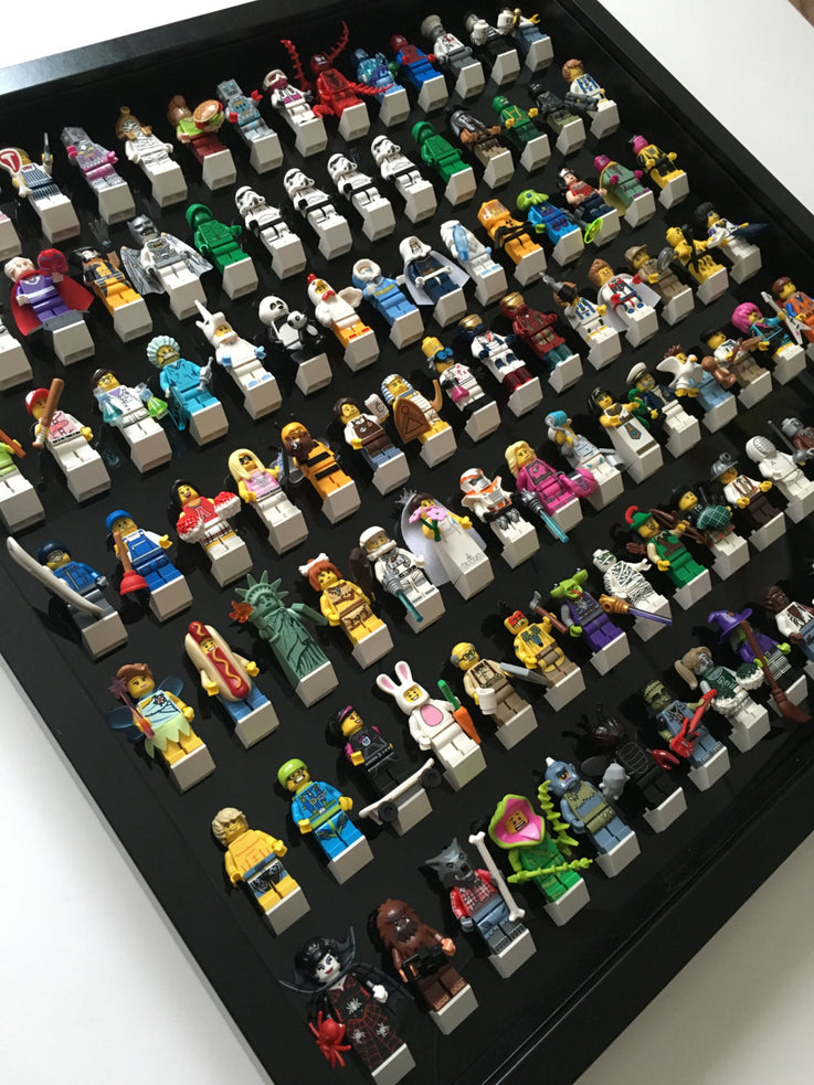 Black Edition Black Display Frame for 105 Minifigures – Display Frames for Lego  Minifigures
